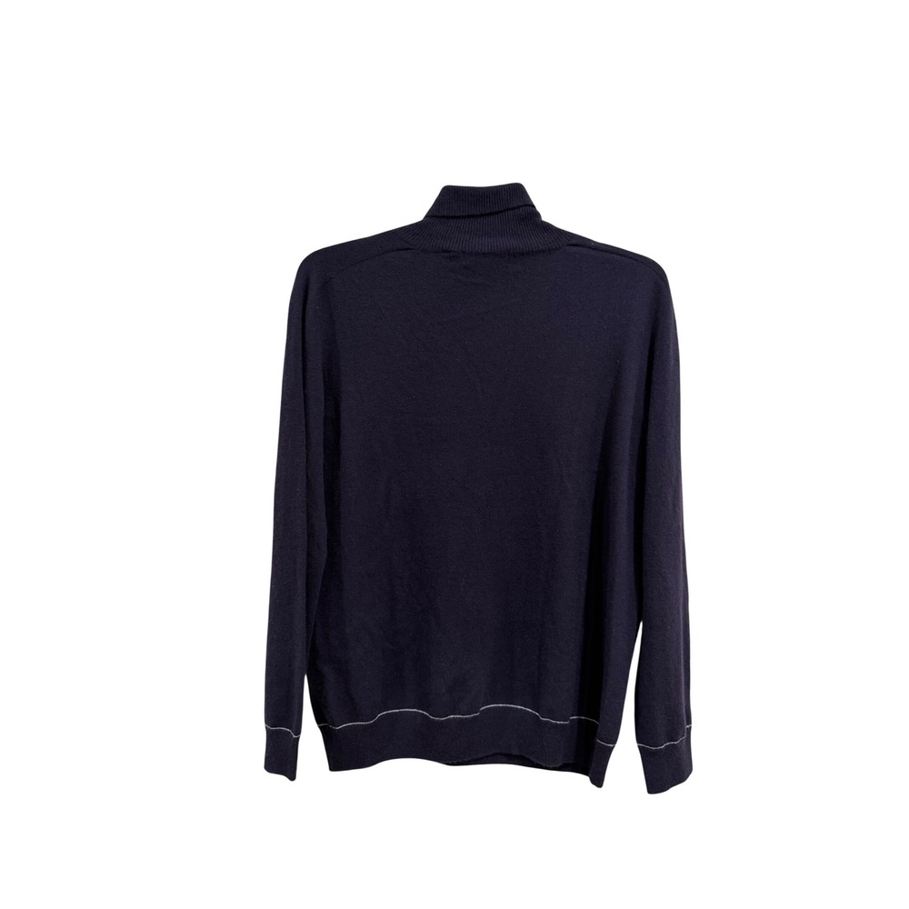 Uniqlo 3D Knit Cozy Cashmere Turtleneck Sweater Purple Womens Sz L